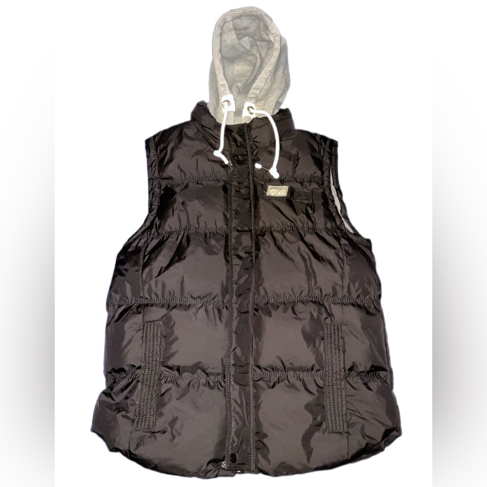 Robert Phillipe Puffer Vest Jersey Hoodie XL